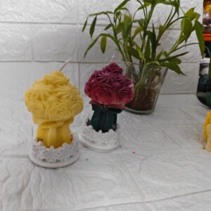 Red Tulip Candle