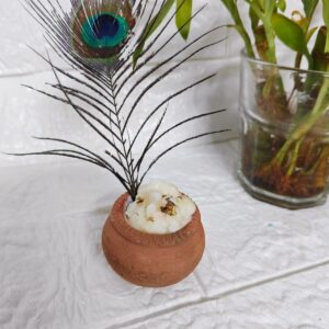 Golden Floral Candle