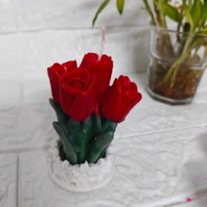 Scarlet Blossom Candle